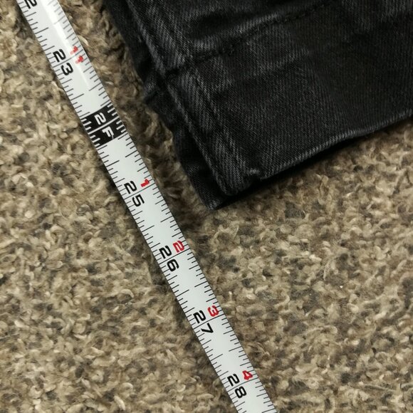 Anthropologie Maeve Jeans Colette Denim High-Rise Cropped Wide-Leg Black Sz 30 - Picture 9 of 11